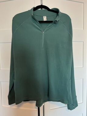 Xhilaration Teal Green Quarter-Zip Pullover
